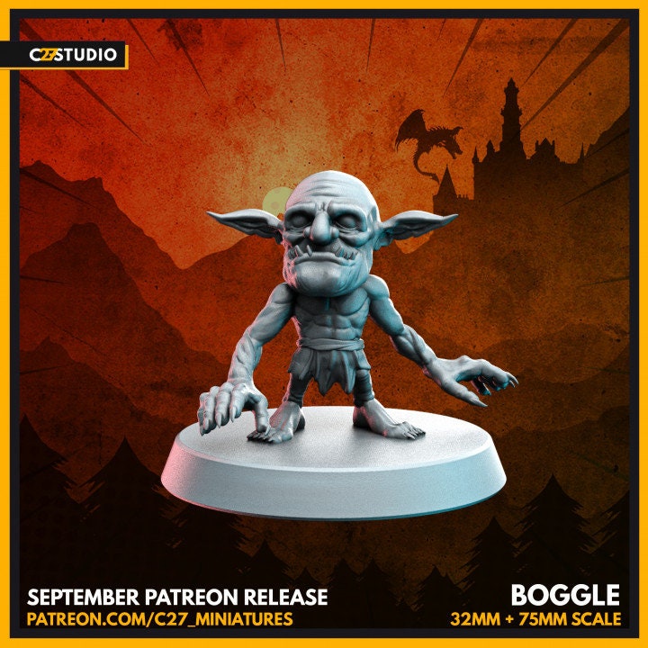 Boggle 32mm miniature (sculpted by C27 collectibles)