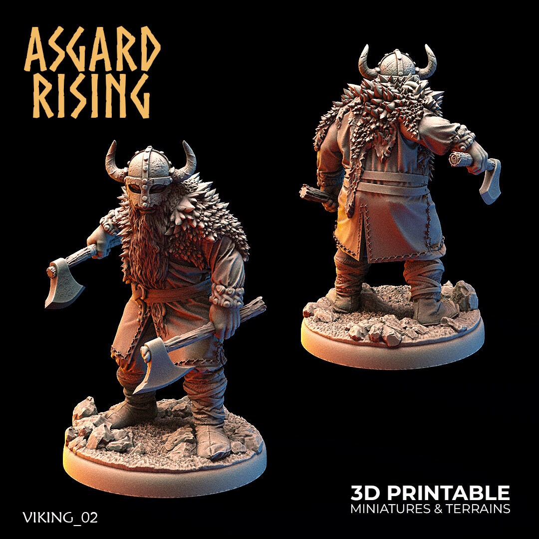Vikings of the White Bear clan (Warriors) sculpted by Asgard Rising