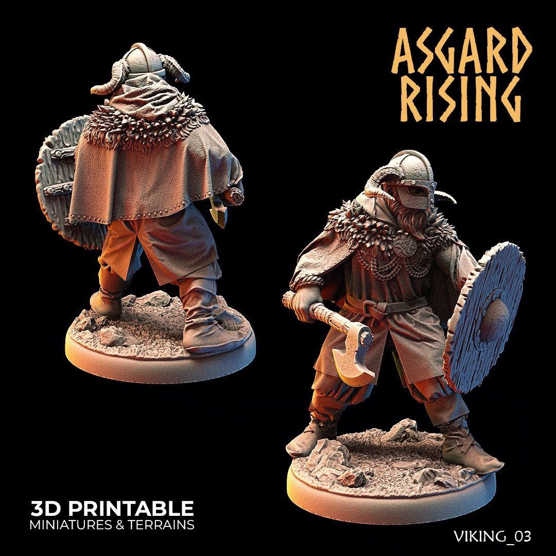 Vikings of the White Bear clan (Warriors) sculpted by Asgard Rising