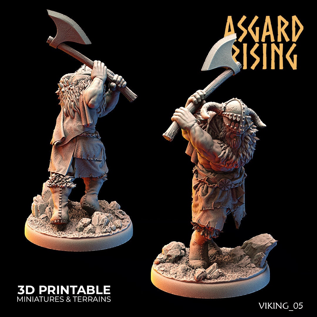 Vikings of the White Bear clan (Warriors) sculpted by Asgard Rising