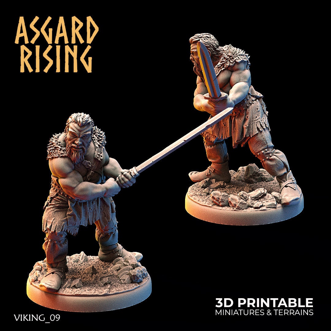 Vikings of the White Bear clan (Hideout Keepers) sculpted by Asgard Rising