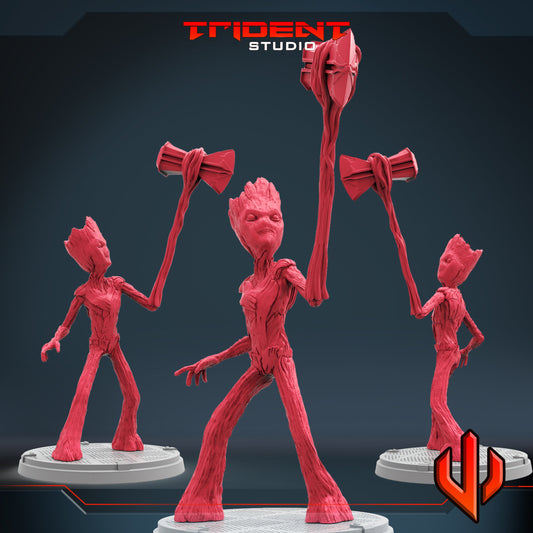Teen Groot (Fan art sculpted by Trident Studio) (Crisis Protocol Proxy/Alternative)