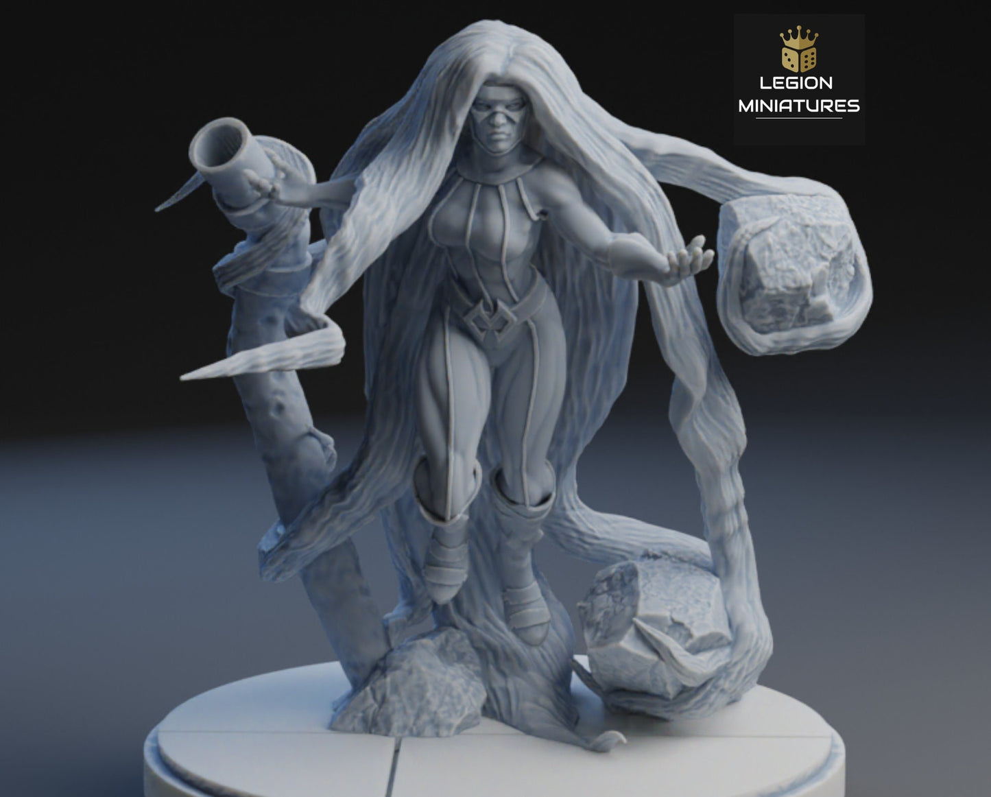 Medusa Fan Art 40mm Miniature (Sculpted by Legion Miniatures) (Crisis Protocol Proxy/Alternative)