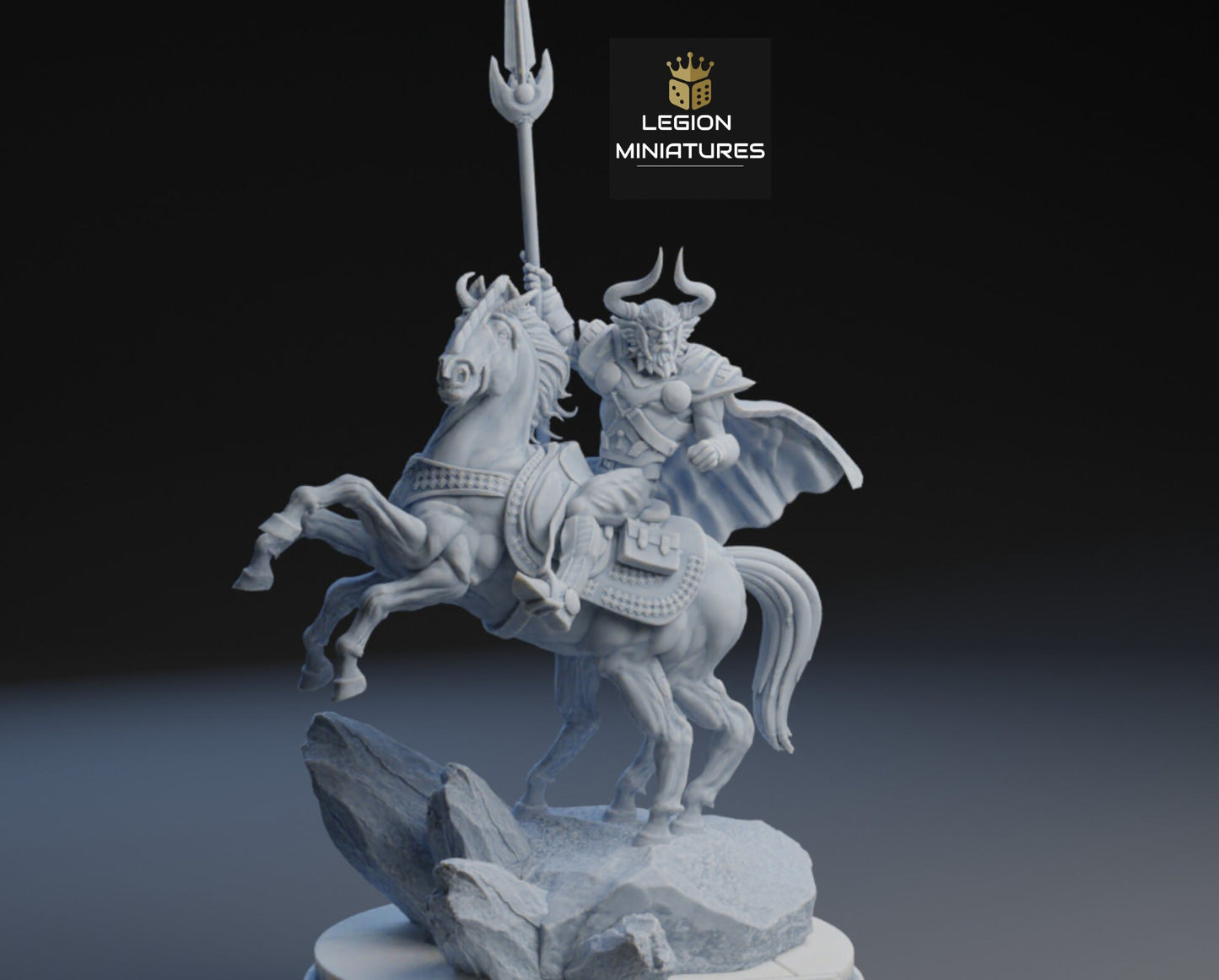 Odin - Fan Art 40mm Miniature (Sculpted by Legion Miniatures) (Crisis Protocol Proxy/Alternative)