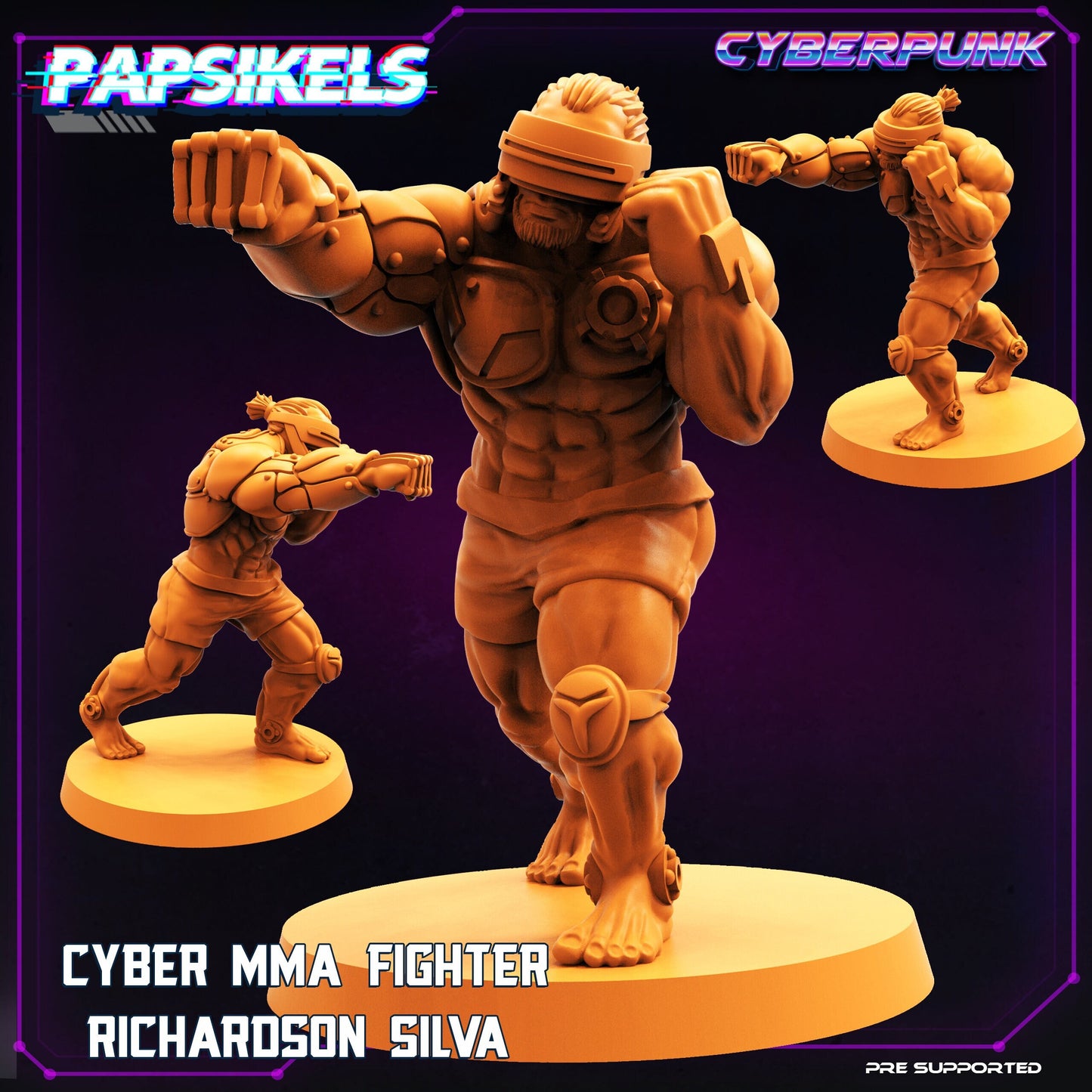 Cyber MMA Fighter - Richardson Silva (sculpted by Papsikels)