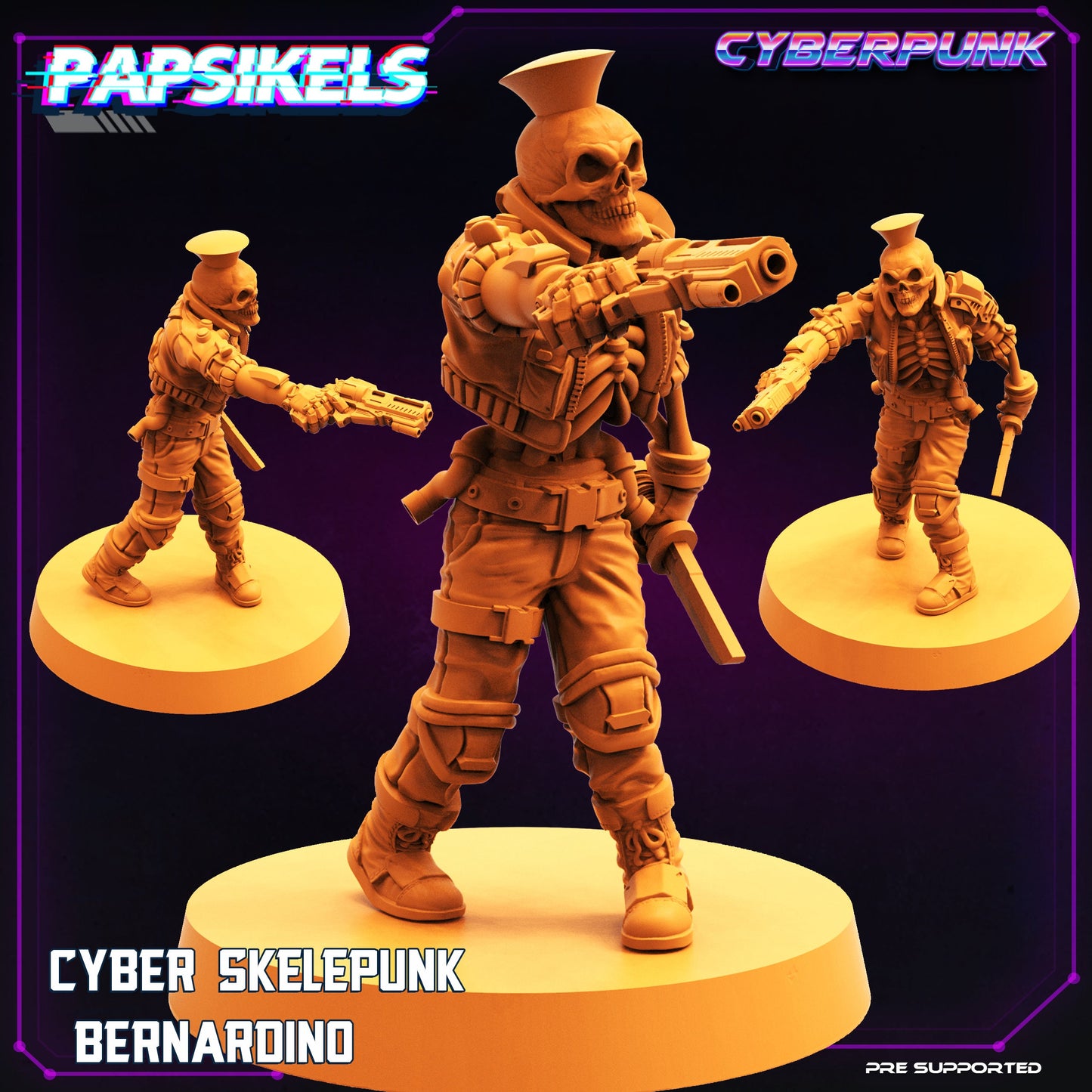 Cyber Skelepunk Gang (sculpted by Papsikels)