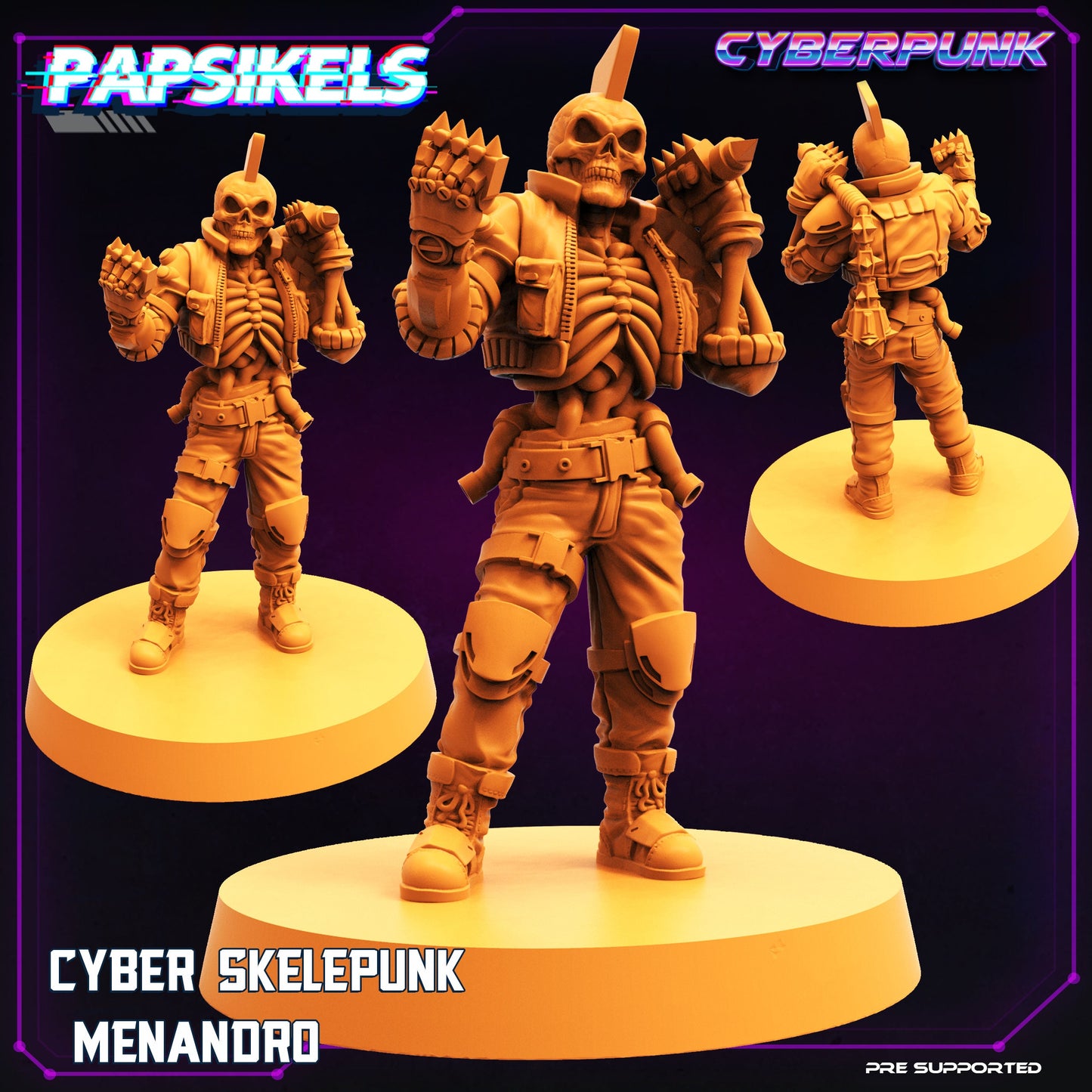 Cyber Skelepunk Gang (sculpted by Papsikels)
