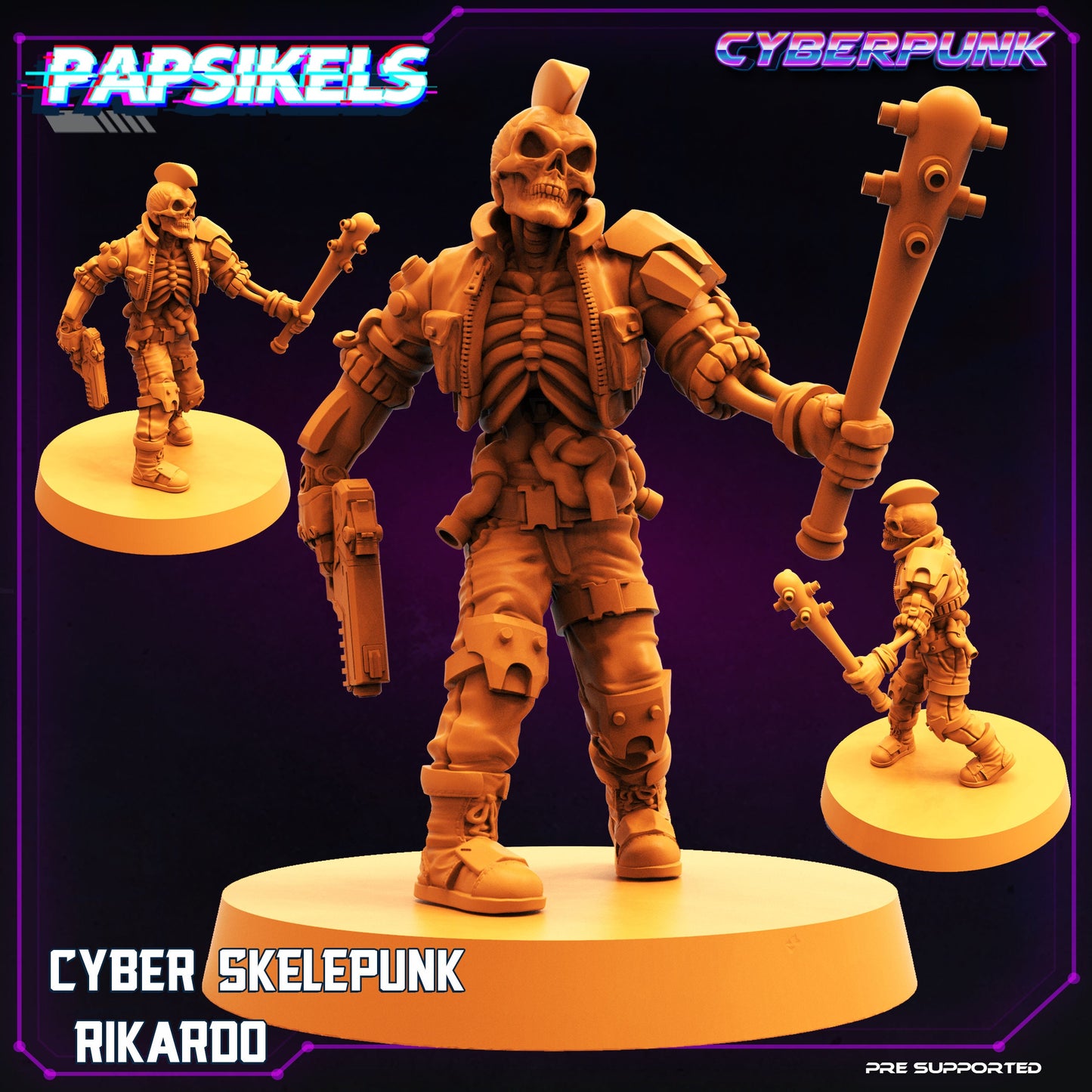 Cyber Skelepunk Gang (sculpted by Papsikels)