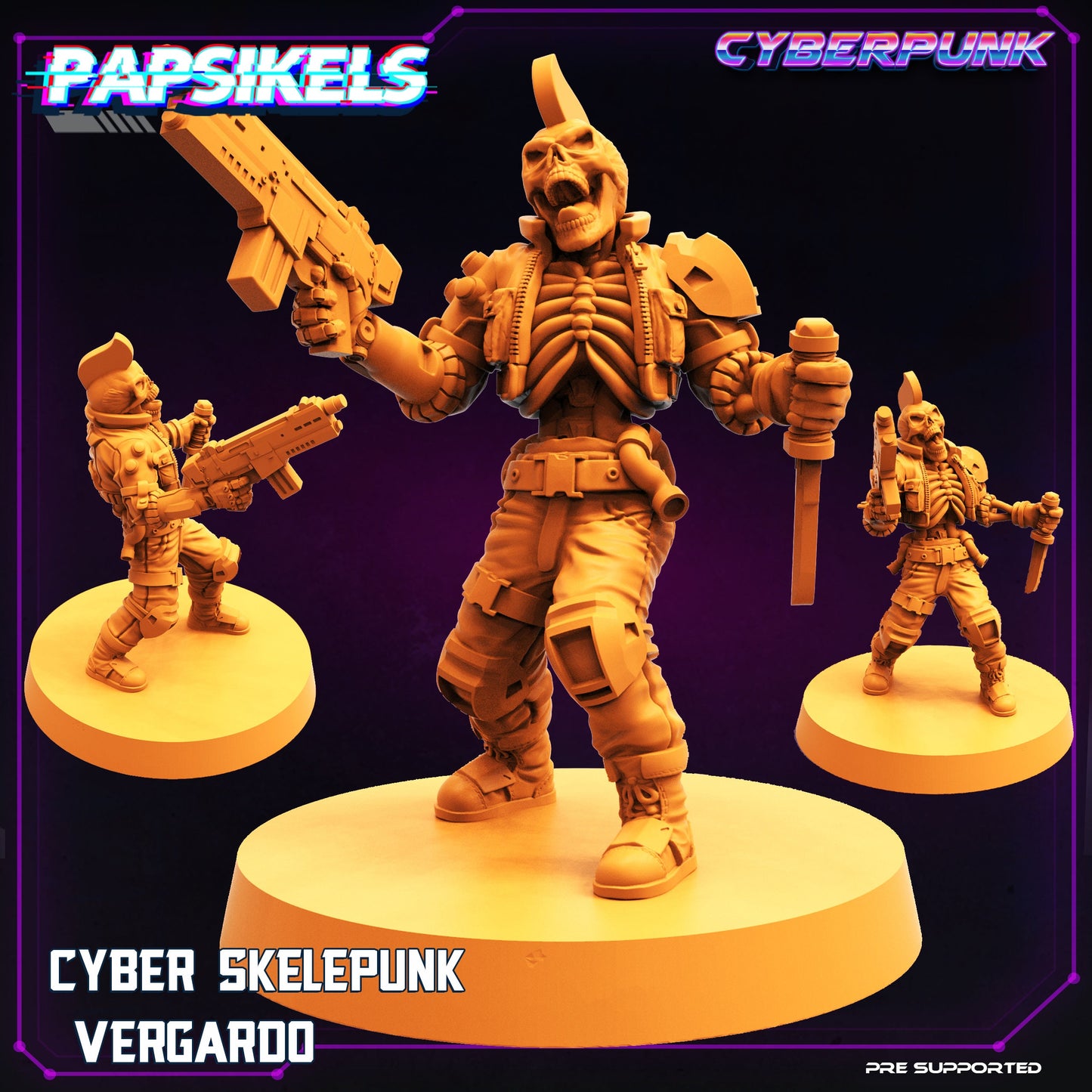 Cyber Skelepunk Gang (sculpted by Papsikels)