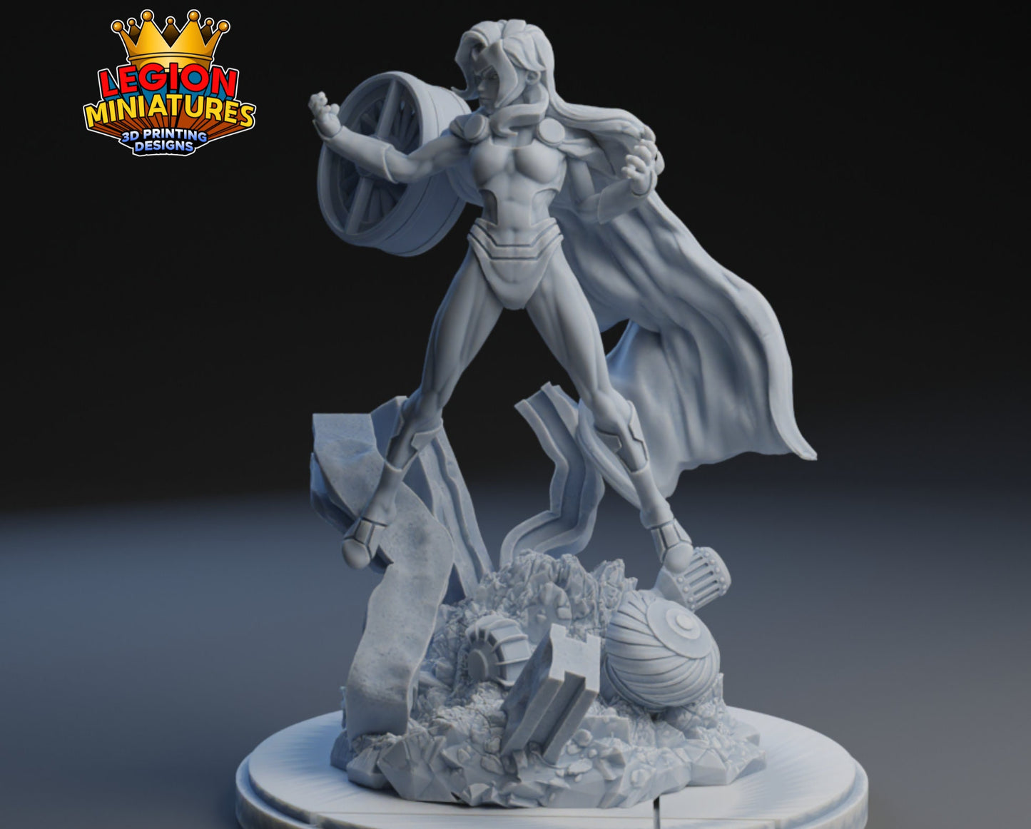 Polaris Fan Art 40mm Miniature (Sculpted by Legion Miniatures) (Crisis Protocol Proxy/Alternative)