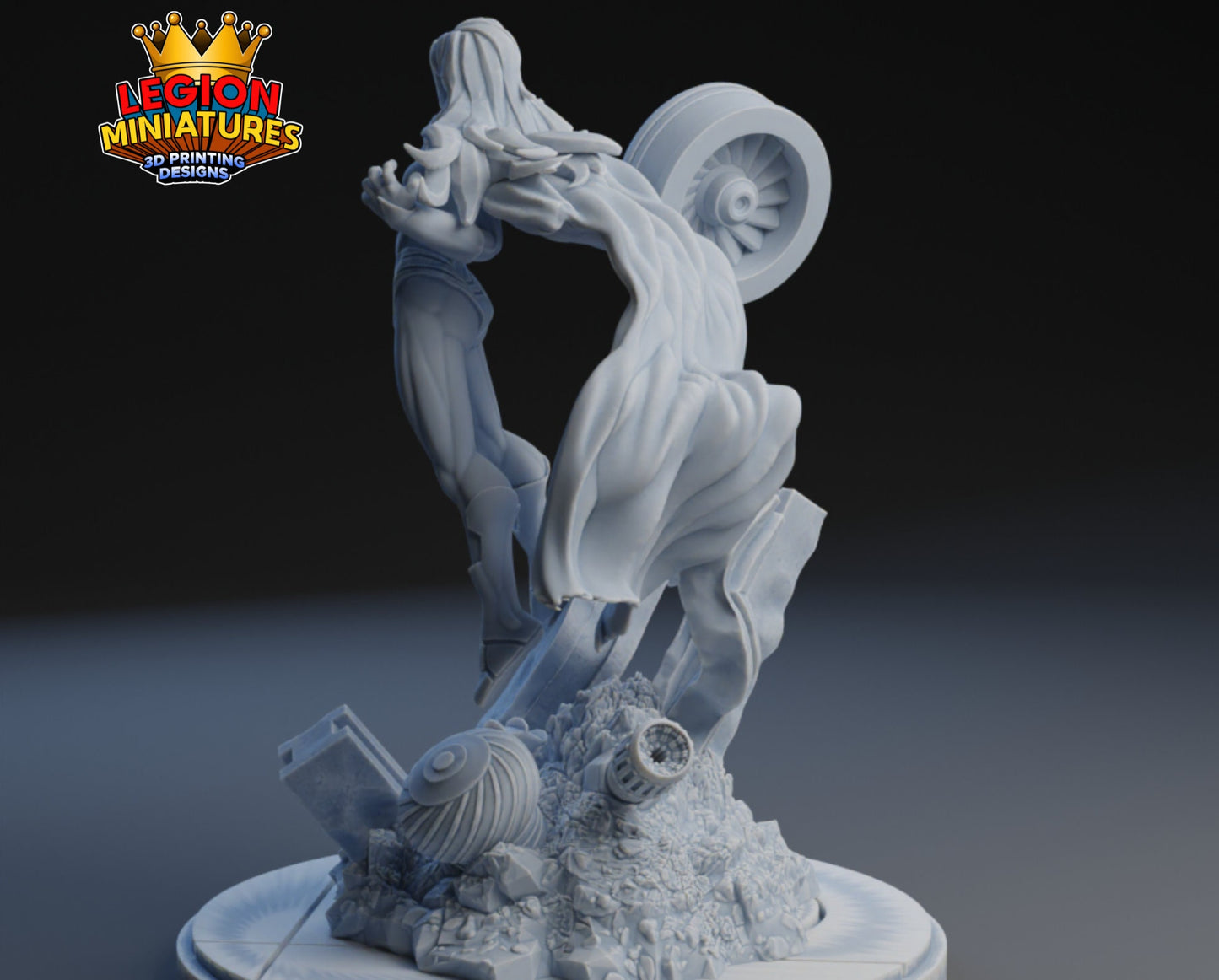 Polaris Fan Art 40mm Miniature (Sculpted by Legion Miniatures) (Crisis Protocol Proxy/Alternative)