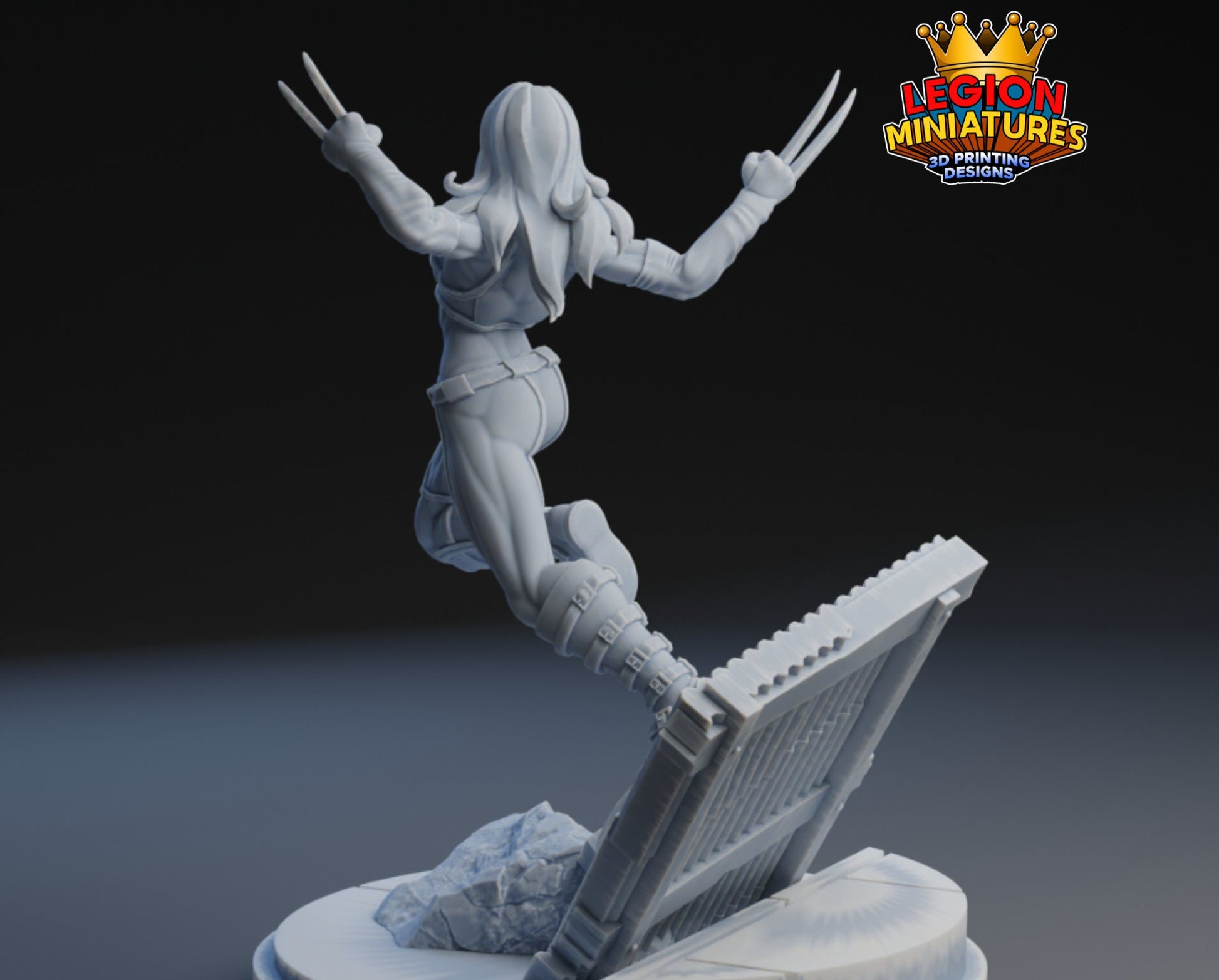 X-23 Fan Art 40mm Miniature (Sculpted by Legion Miniatures) (Crisis Protocol Proxy/Alternative)