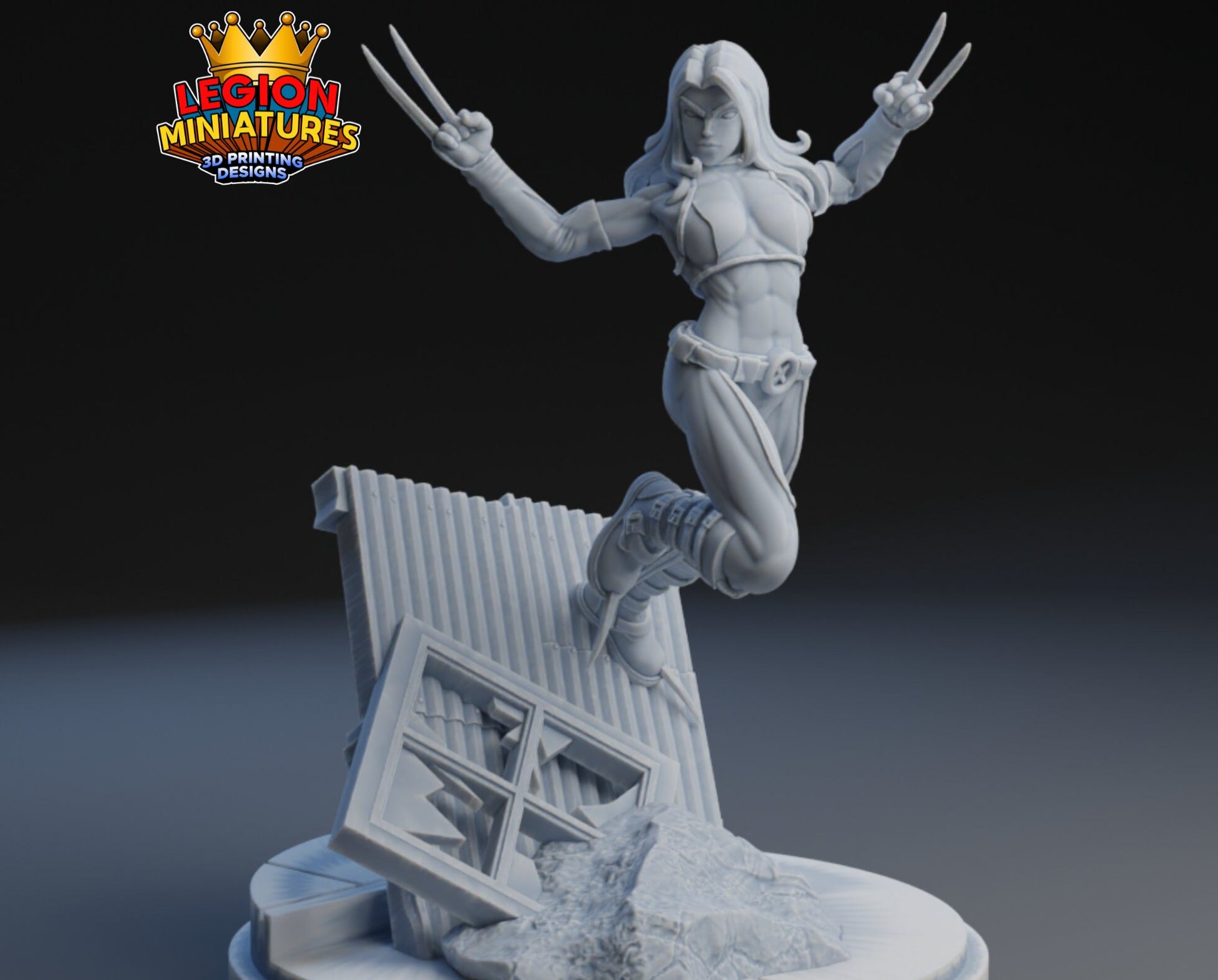 X-23 Fan Art 40mm Miniature (Sculpted by Legion Miniatures) (Crisis Protocol Proxy/Alternative)