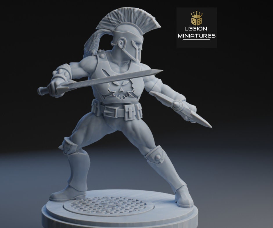 Ares Fan Art 40mm Miniature (Sculpted by Legion Miniatures) (Crisis Protocol Proxy/Alternative)