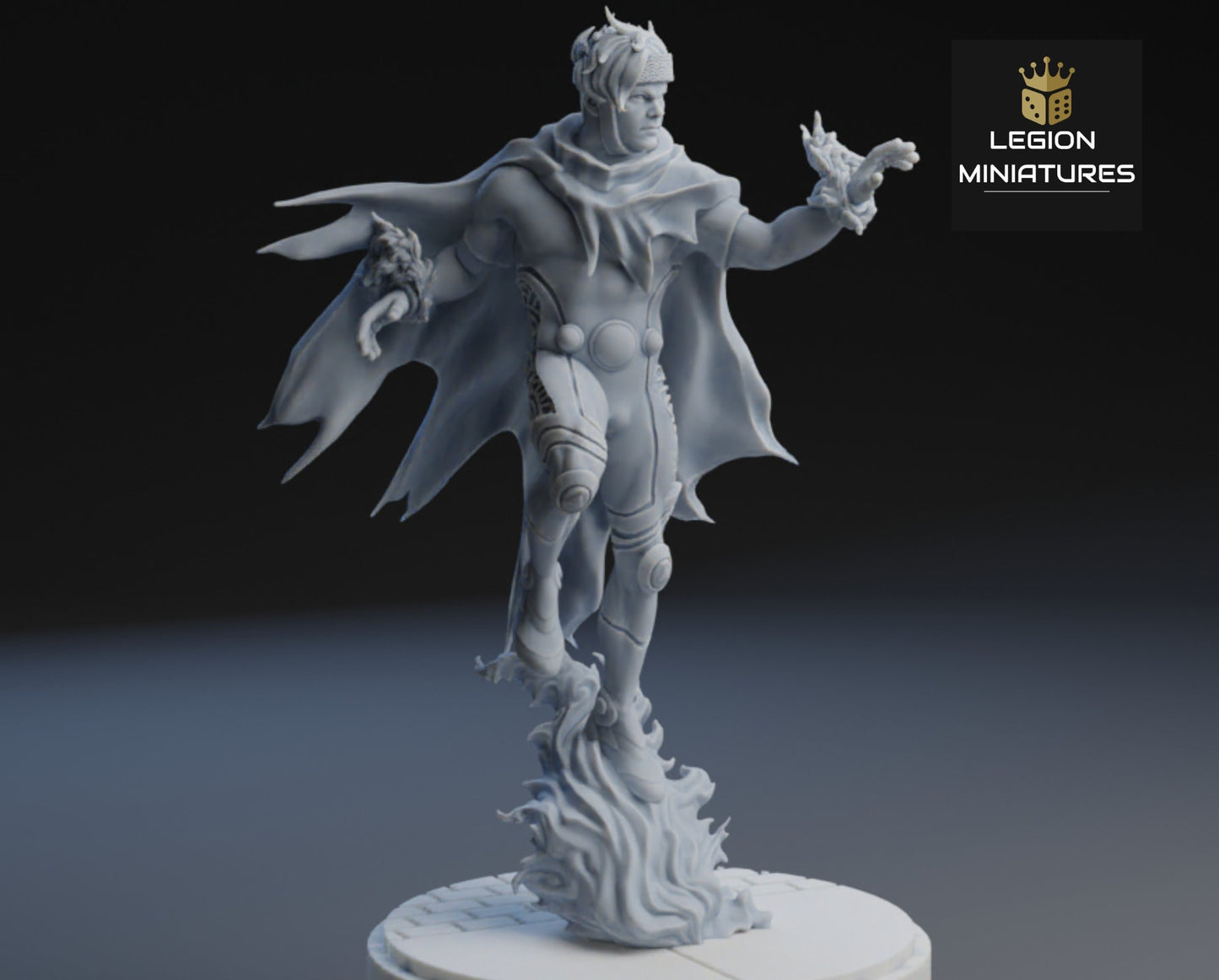 Wiccan Fan-Art 40mm Miniature (Sculpted by Legion Miniatures) (Crisis Protocol Proxy/Alternative)