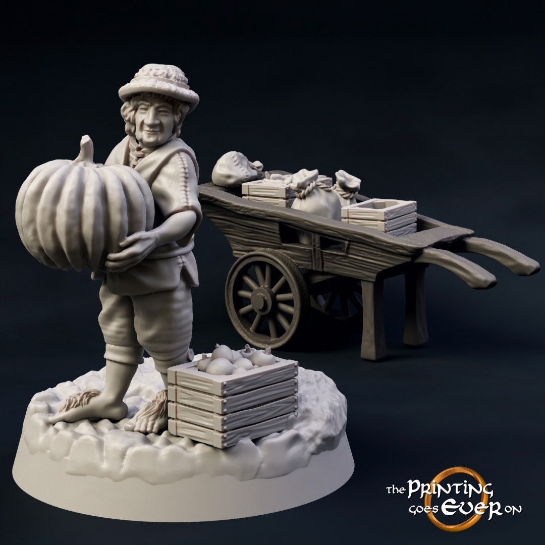 Townsfolk - Halfling Trader (sculpted by Print Goes Ever On)