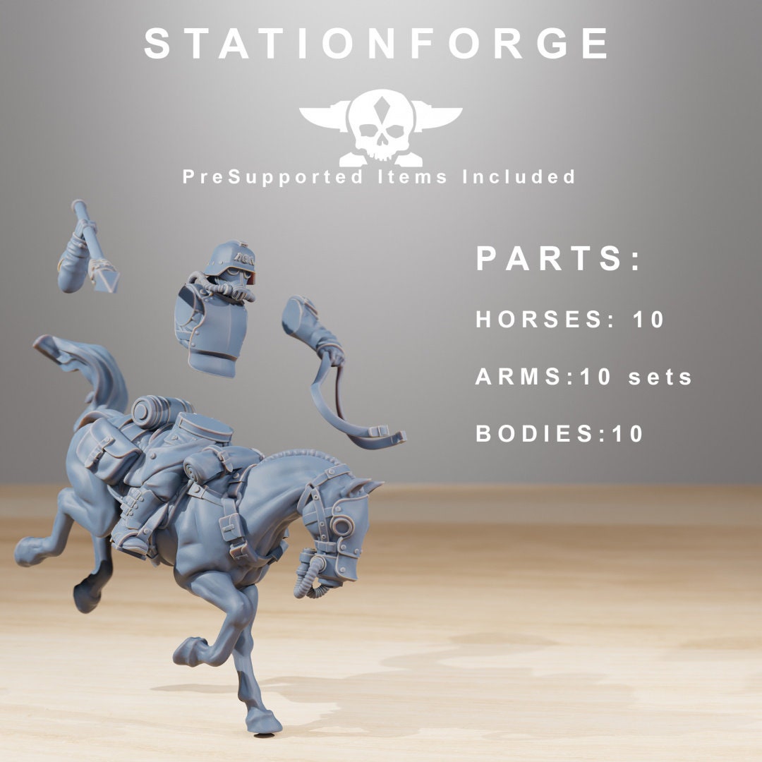 Grim Cavalry - set of 10 (sculpted by Stationforge)