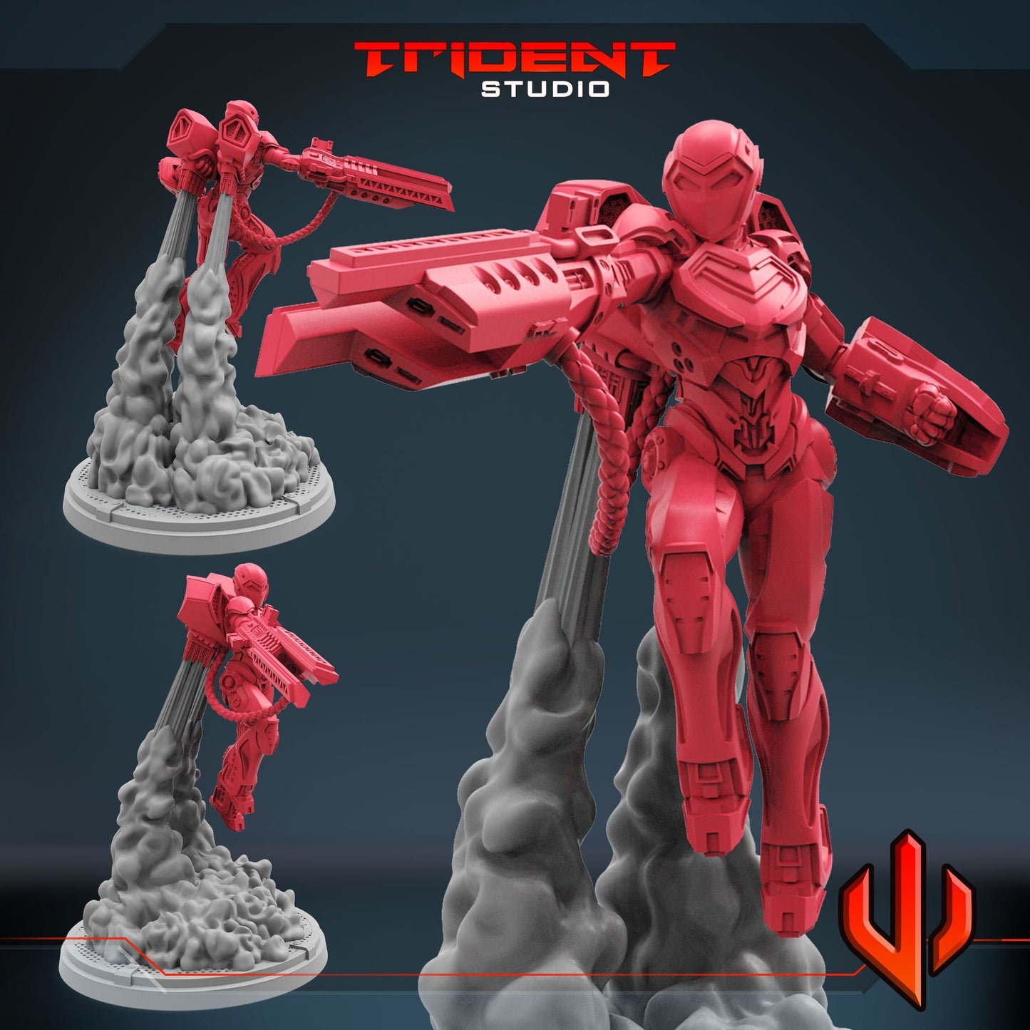 Iron Heart (Fan art sculpted by Trident Studio) (Crisis Protocol Proxy/Alternative)