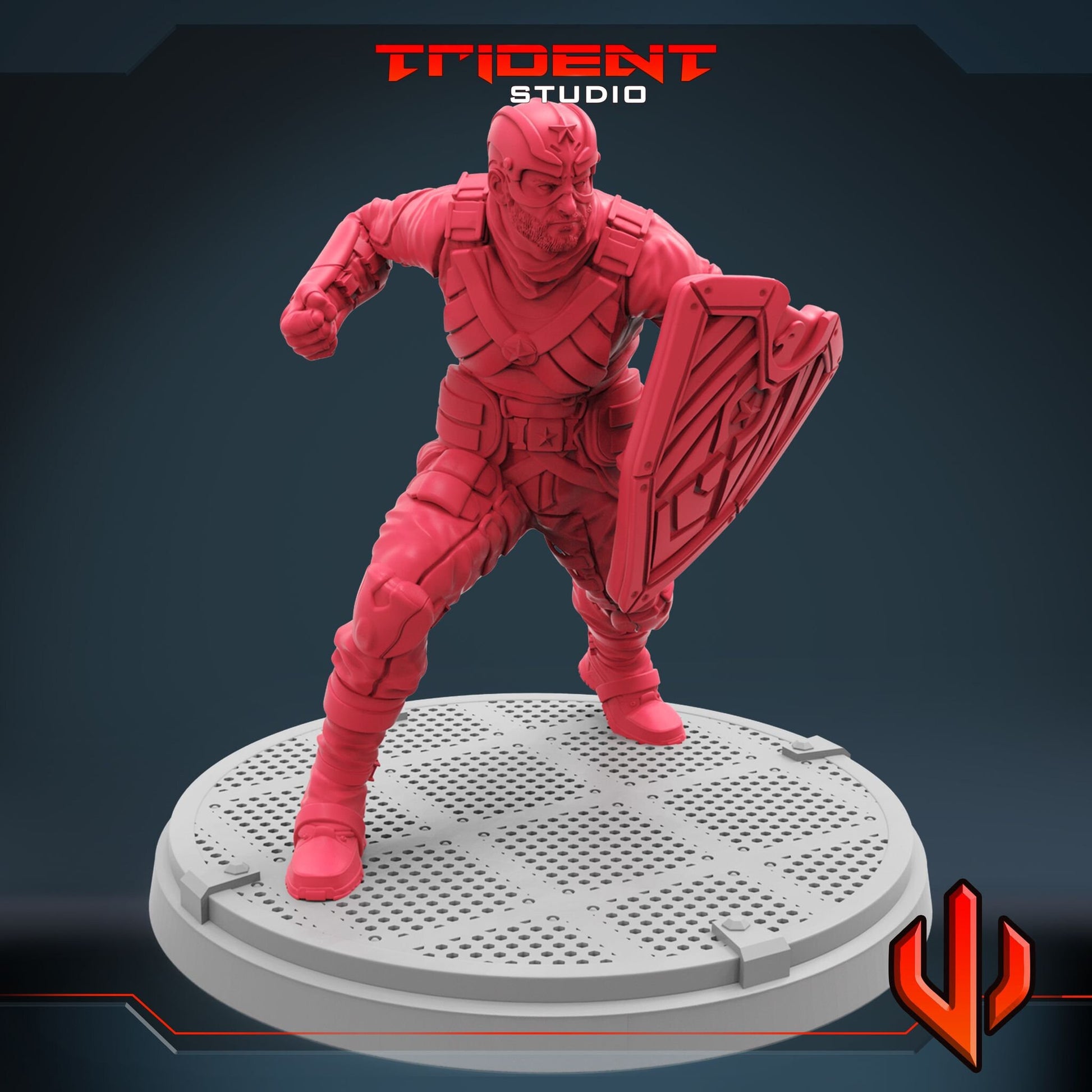 Soldier Boy (Fan art sculpted by Trident Studio) (Crisis Protocol Proxy/Alternative)
