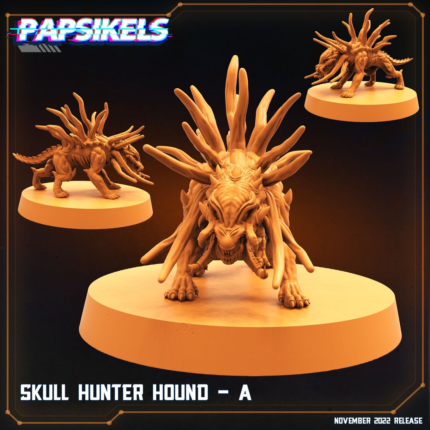 Skull Hunter Hound A - Predator Fan Art (sculpted by Papsikels)