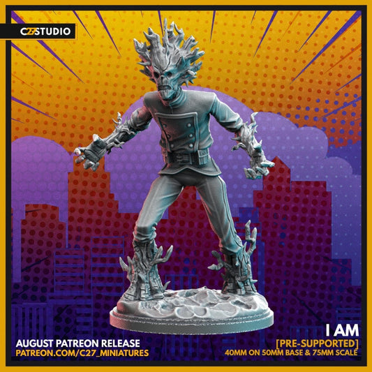 Groot / I Am 40mm miniature (sculpted by C27 collectibles) (Crisis Protocol Proxy/Alternative)