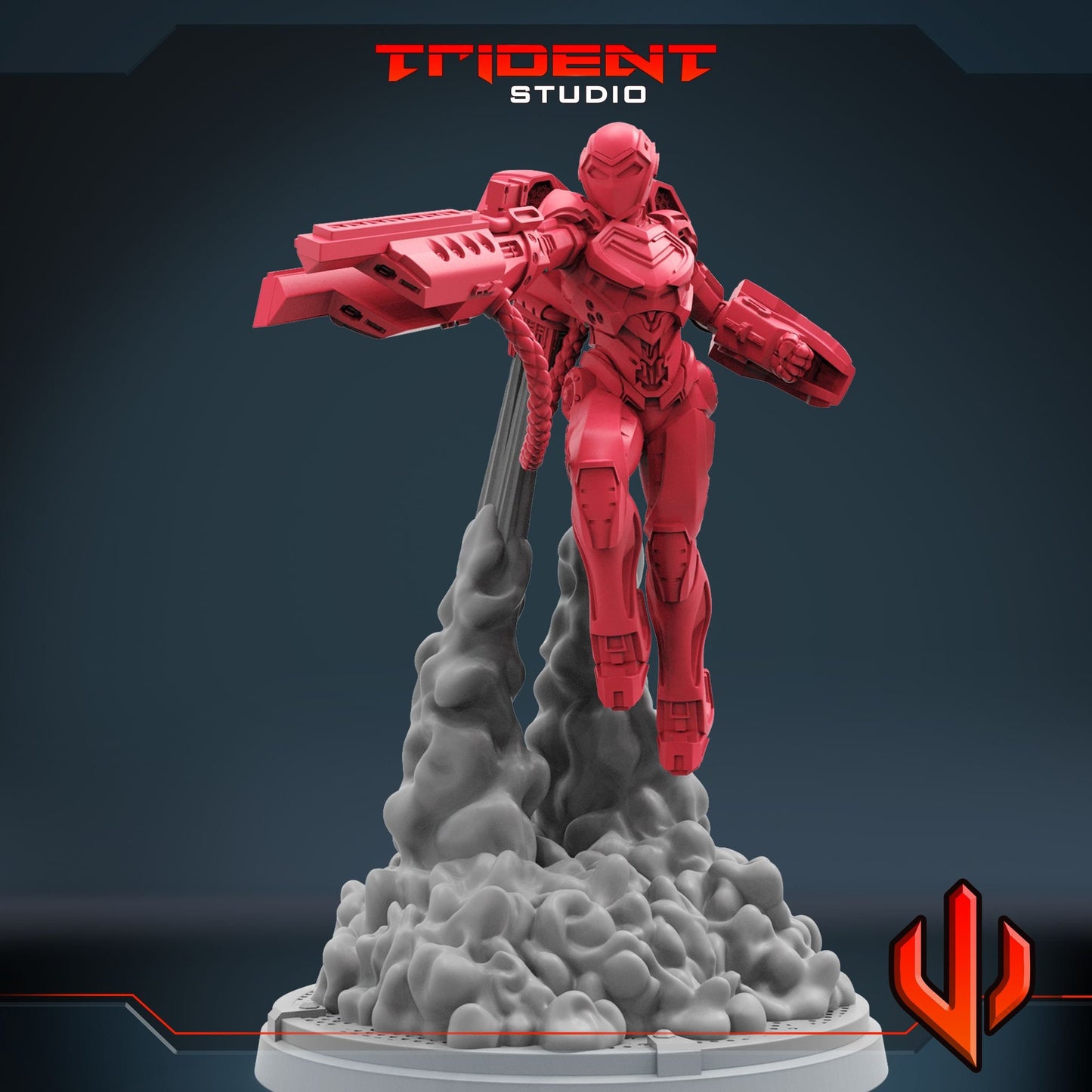 Iron Heart (Fan art sculpted by Trident Studio) (Crisis Protocol Proxy/Alternative)