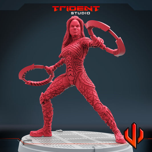 Nakia (Fan art sculpted by Trident Studio) (Crisis Protocol Proxy/Alternative)