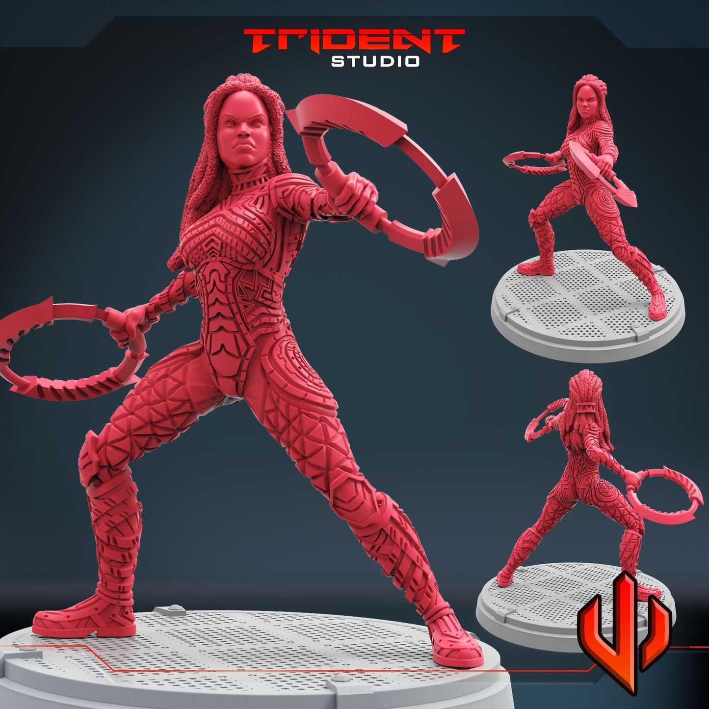Nakia (Fan art sculpted by Trident Studio) (Crisis Protocol Proxy/Alternative)