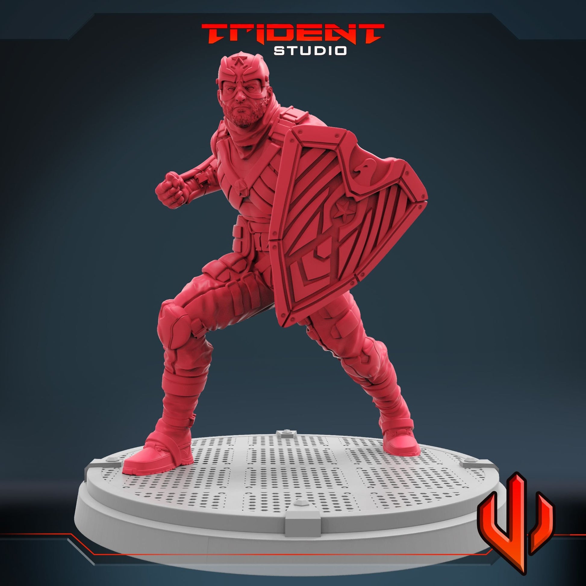 Soldier Boy (Fan art sculpted by Trident Studio) (Crisis Protocol Proxy/Alternative)