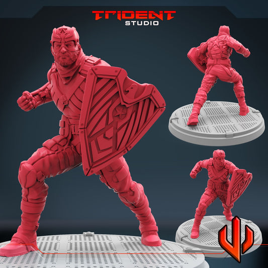 Soldier Boy (Fan art sculpted by Trident Studio) (Crisis Protocol Proxy/Alternative)