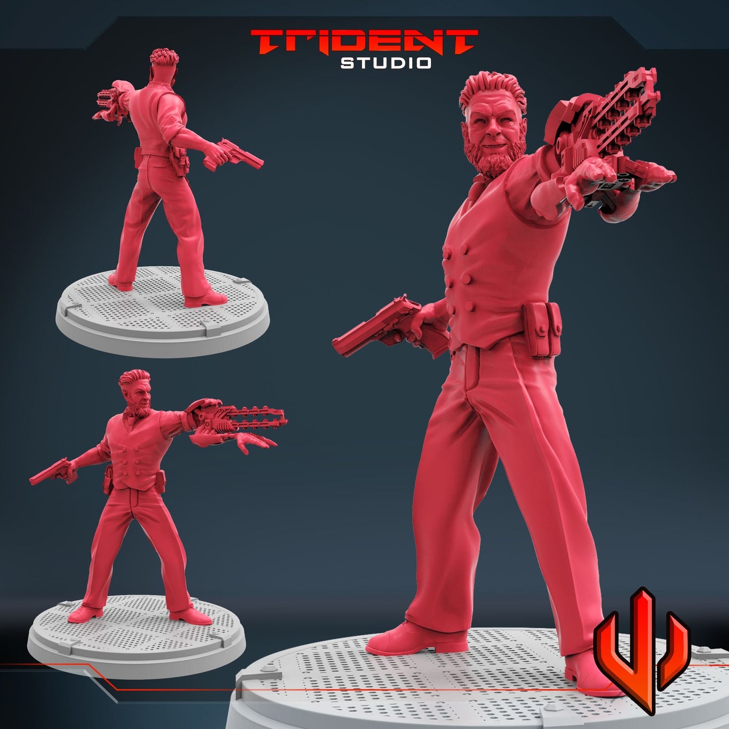 Ulysses Klaw B (Fan art sculpted by Trident Studio) (Crisis Protocol Proxy/Alternative)