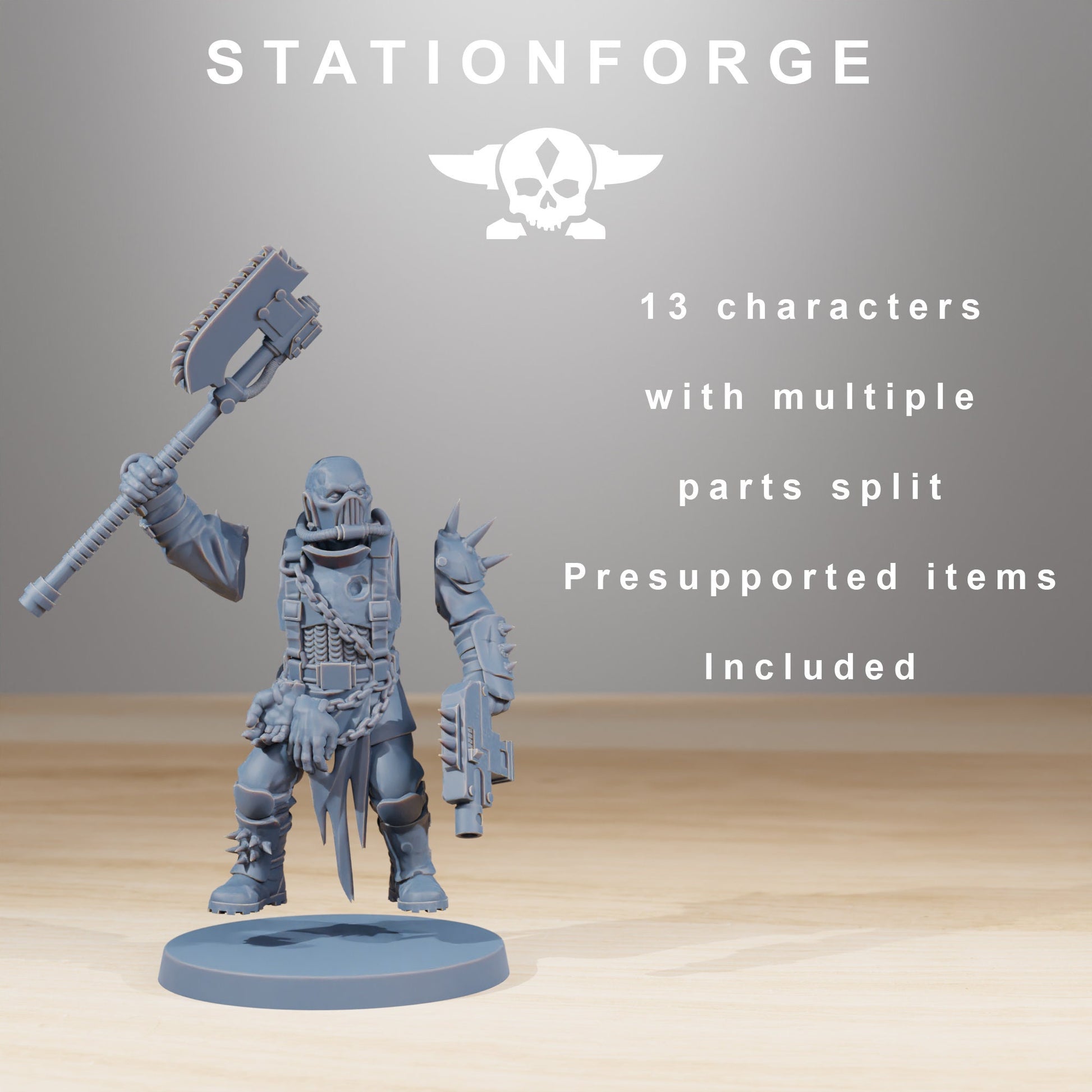 Corrupted Guard Forsaken - set of 12 (with Mutant option) (sculpted by Stationforge)