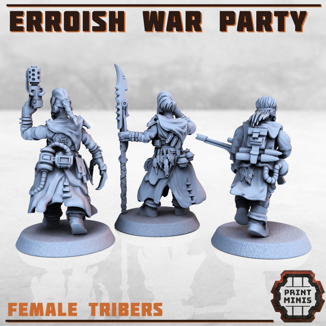 Erroish War Party (modular) x7 (by Print Minis)