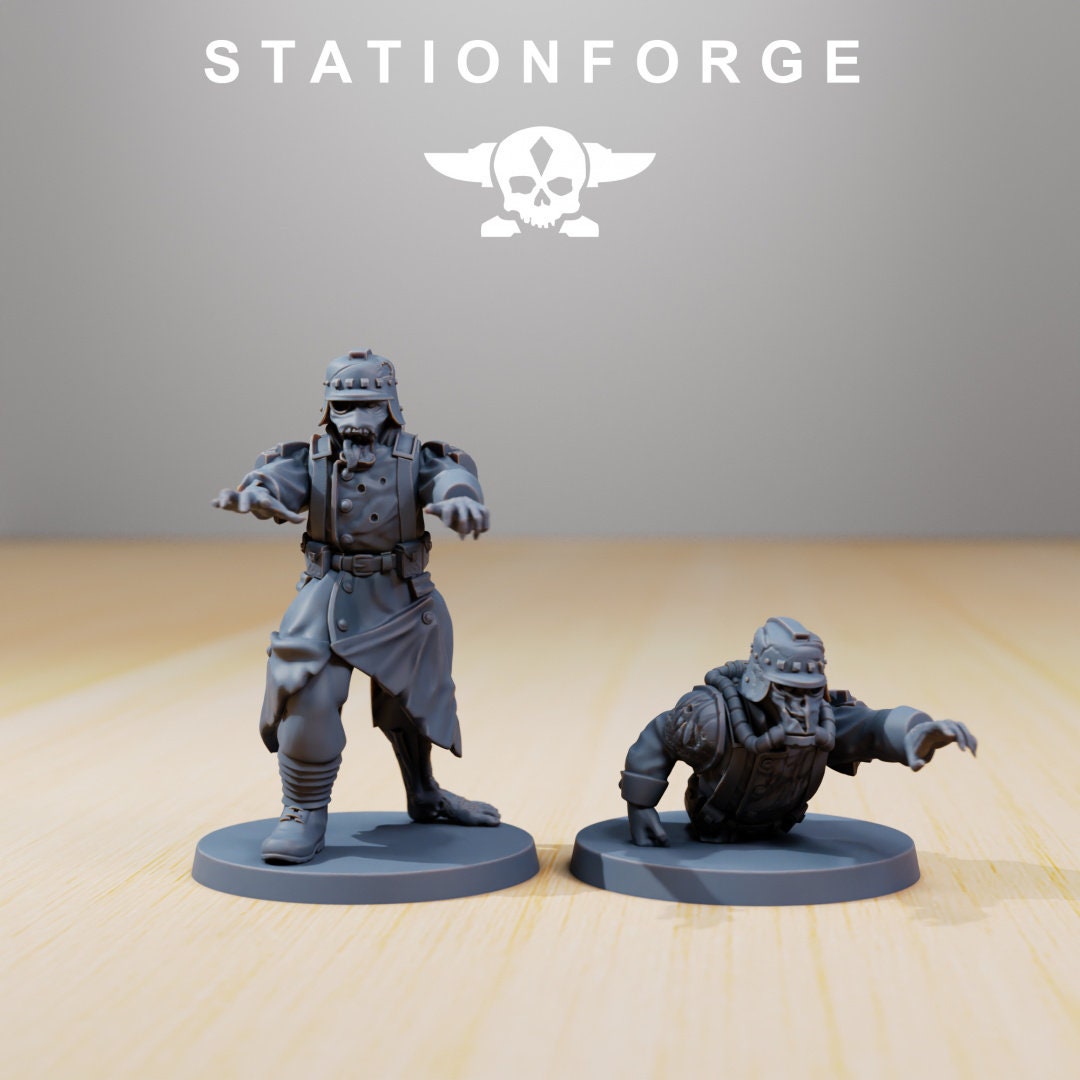 Grim Guard Zombies (sculpted by Stationforge)