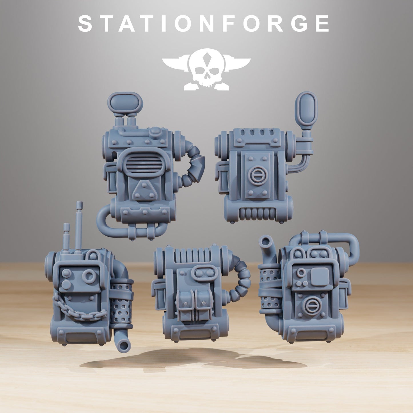 Scavenger Junkbots - set of 10 (sculpted by Stationforge)