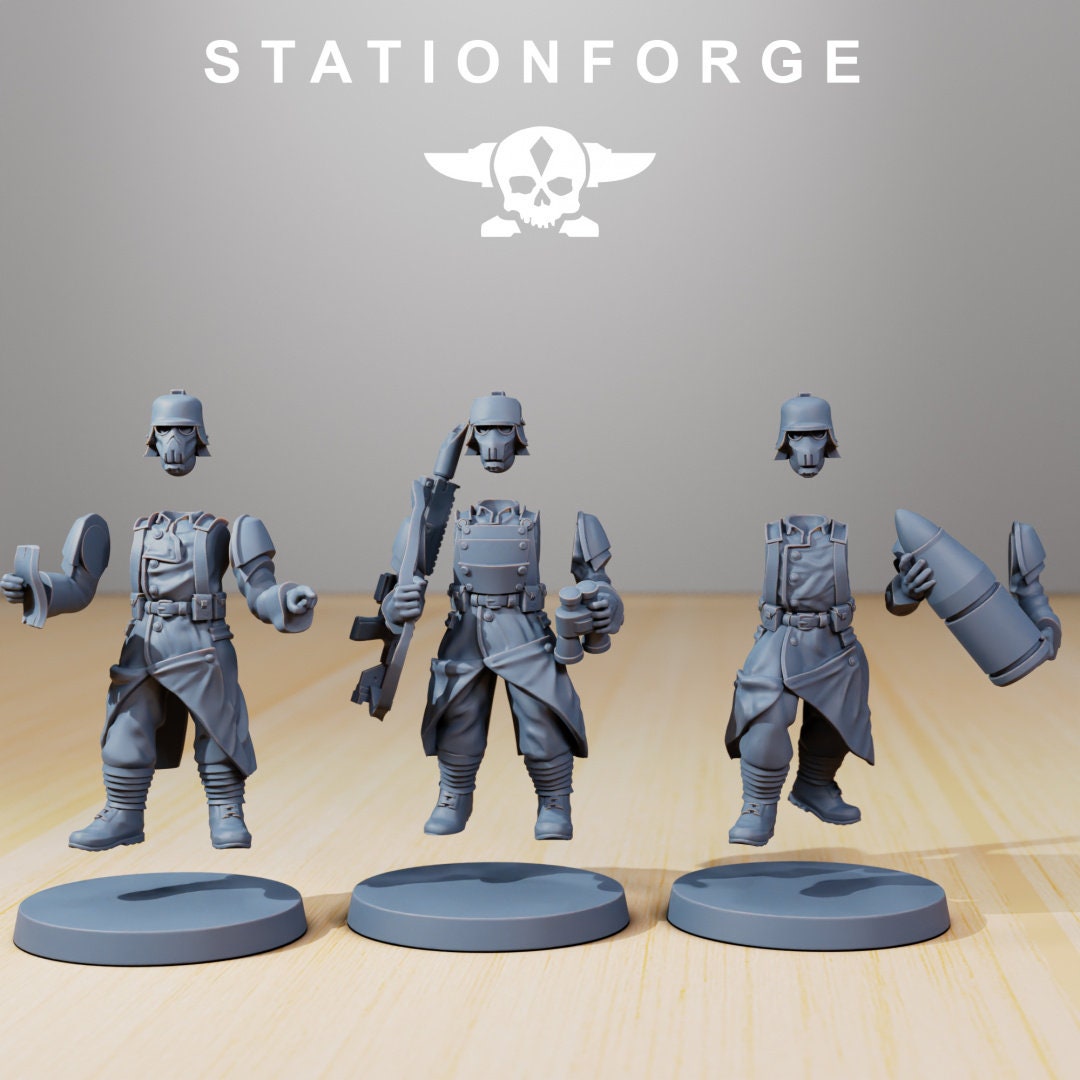 Grim Guard Artillery (sculpted by Stationforge)