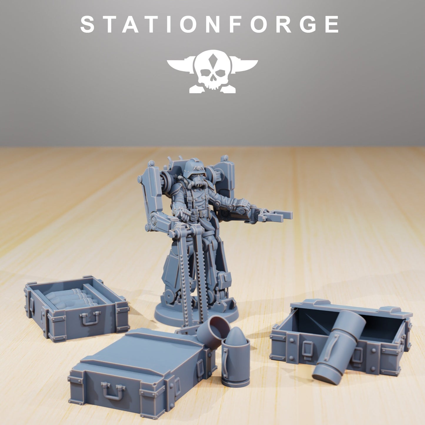 Grim Guard Light Artillery (sculpted by Stationforge)