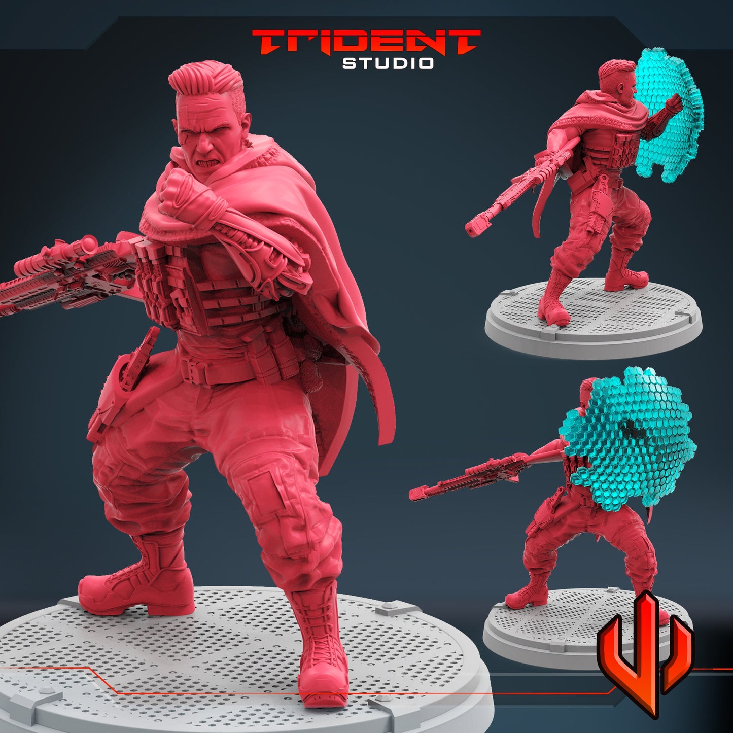 Cable B (Fan art sculpted by Trident Studio) (Crisis Protocol Proxy/Alternative)