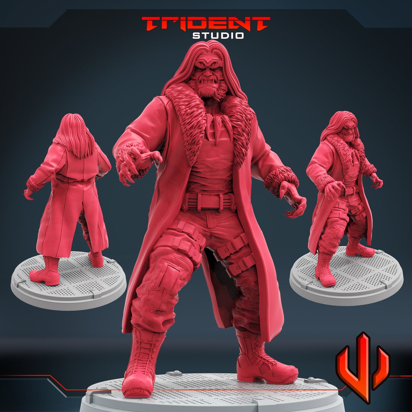 Sabretooth (Fan art sculpted by Trident Studio) (Crisis Protocol Proxy/Alternative)