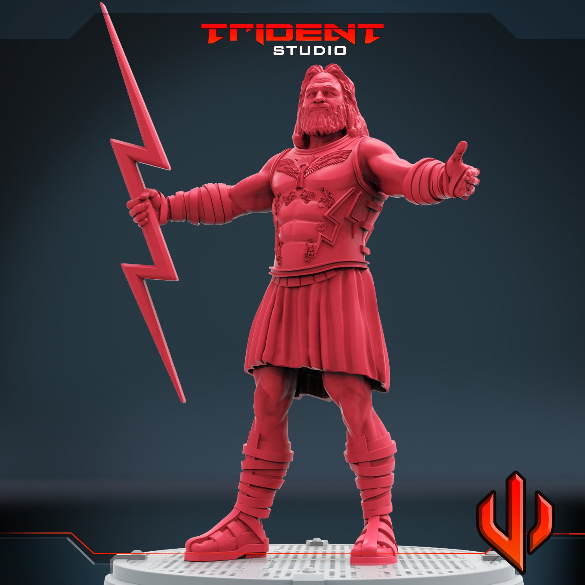 Zeus (Fan art sculpted by Trident Studio) (Crisis Protocol Proxy/Alternative)