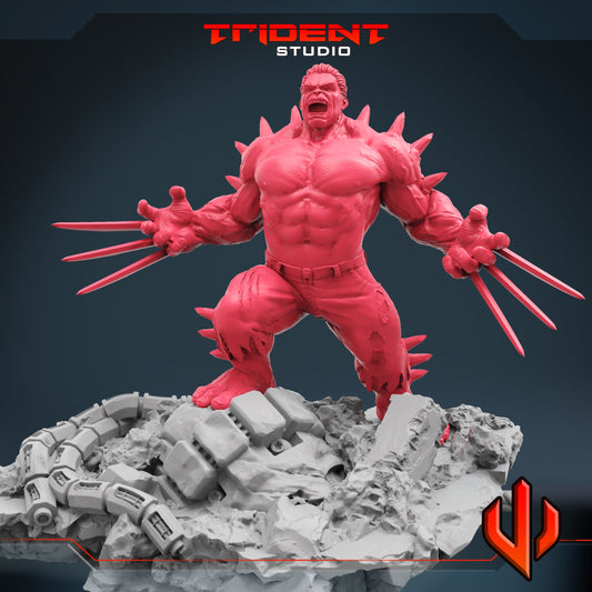 Hulkverine (Fan art sculpted by Trident Studio) (Crisis Protocol Proxy/Alternative)