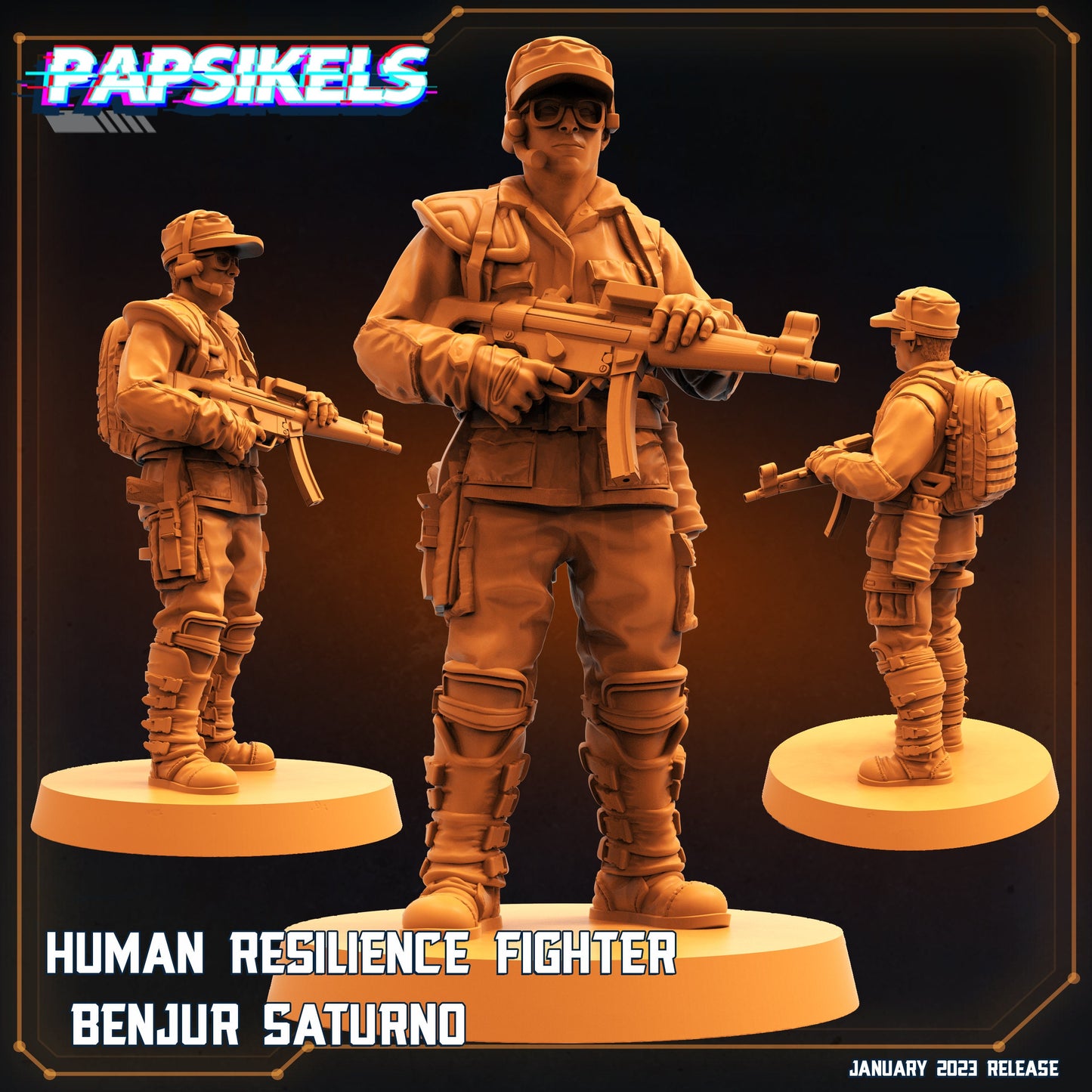 Human Resilience Fighter - Benjur Saturno (sculpted by Papsikels)