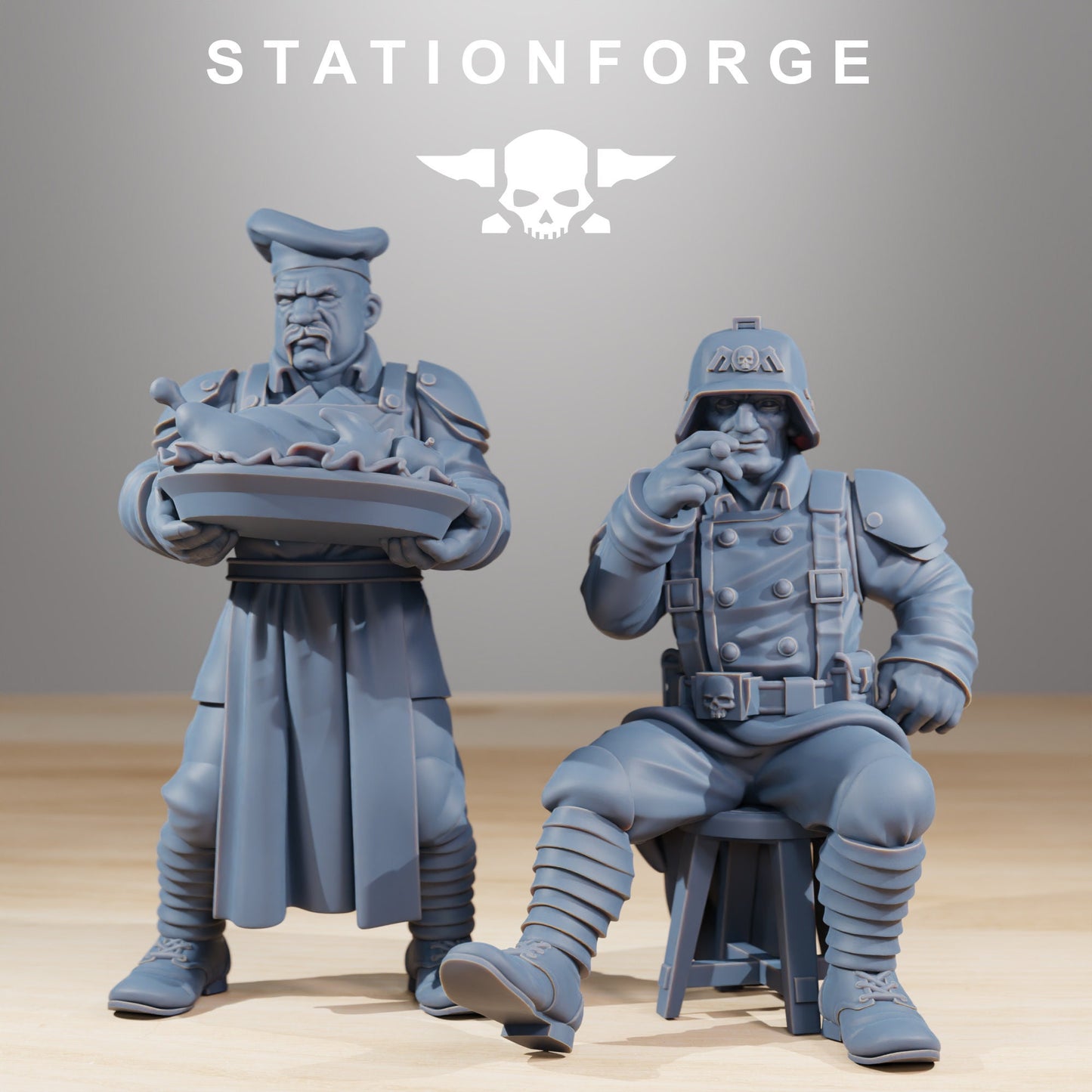Grim Guard Comrades Diorama (6) (sculpted by Stationforge)