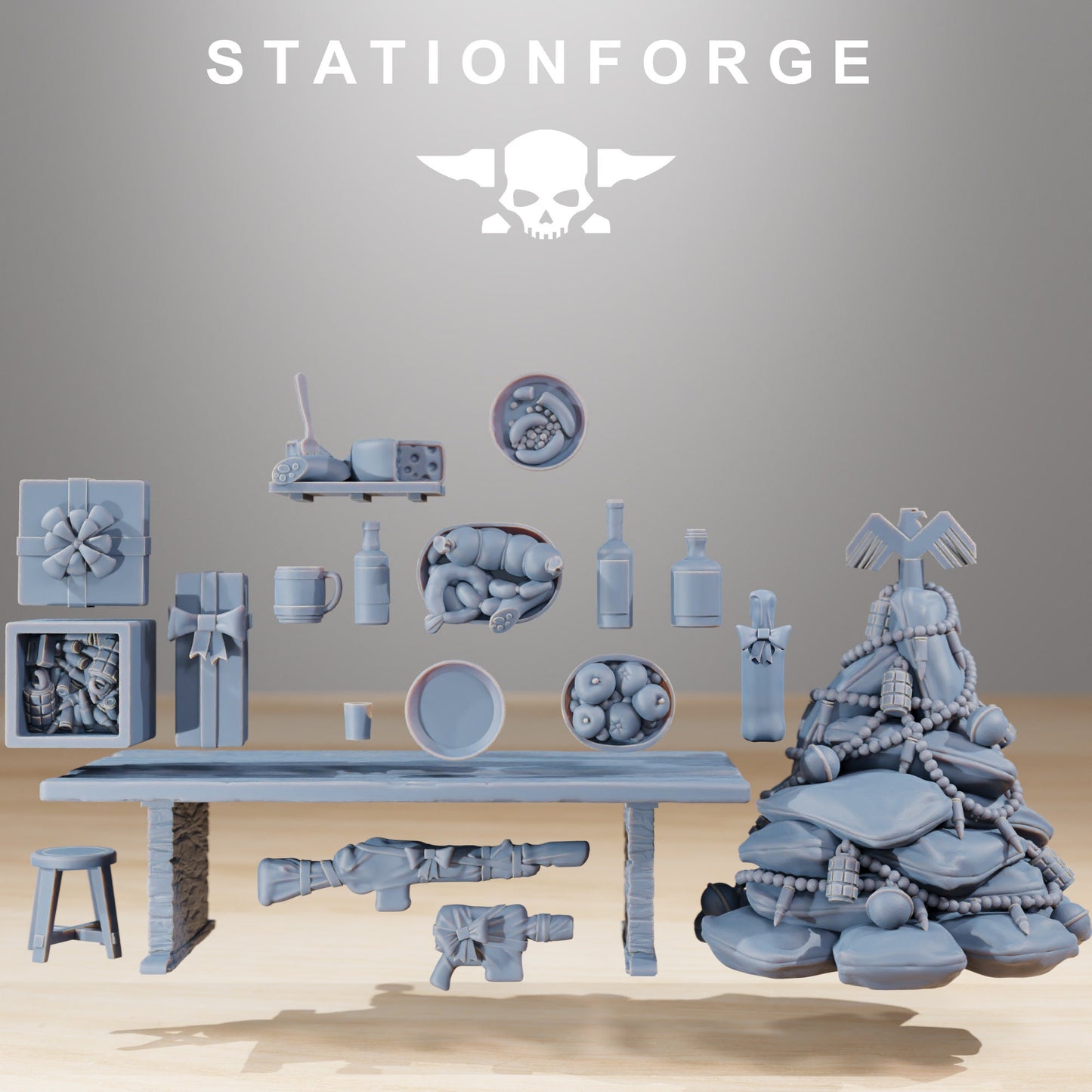 Grim Guard Comrades Diorama (6) (sculpted by Stationforge)