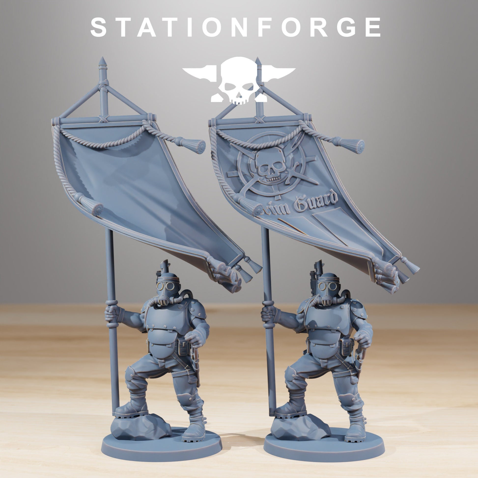 Grimguard Hunters - set of 10 (with Ogre) (sculpted by Stationforge)