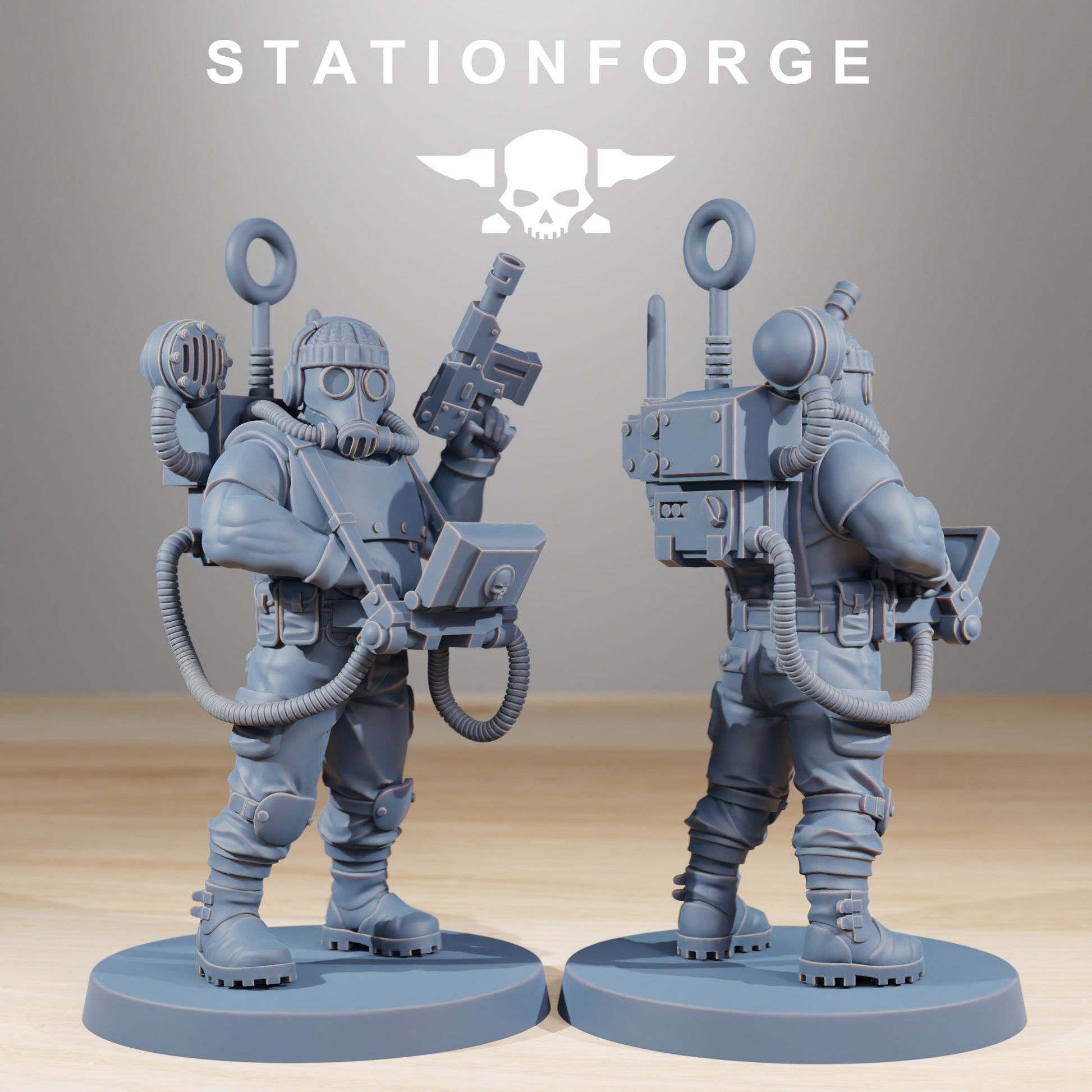 Grimguard Hunters - set of 10 (with Ogre) (sculpted by Stationforge)
