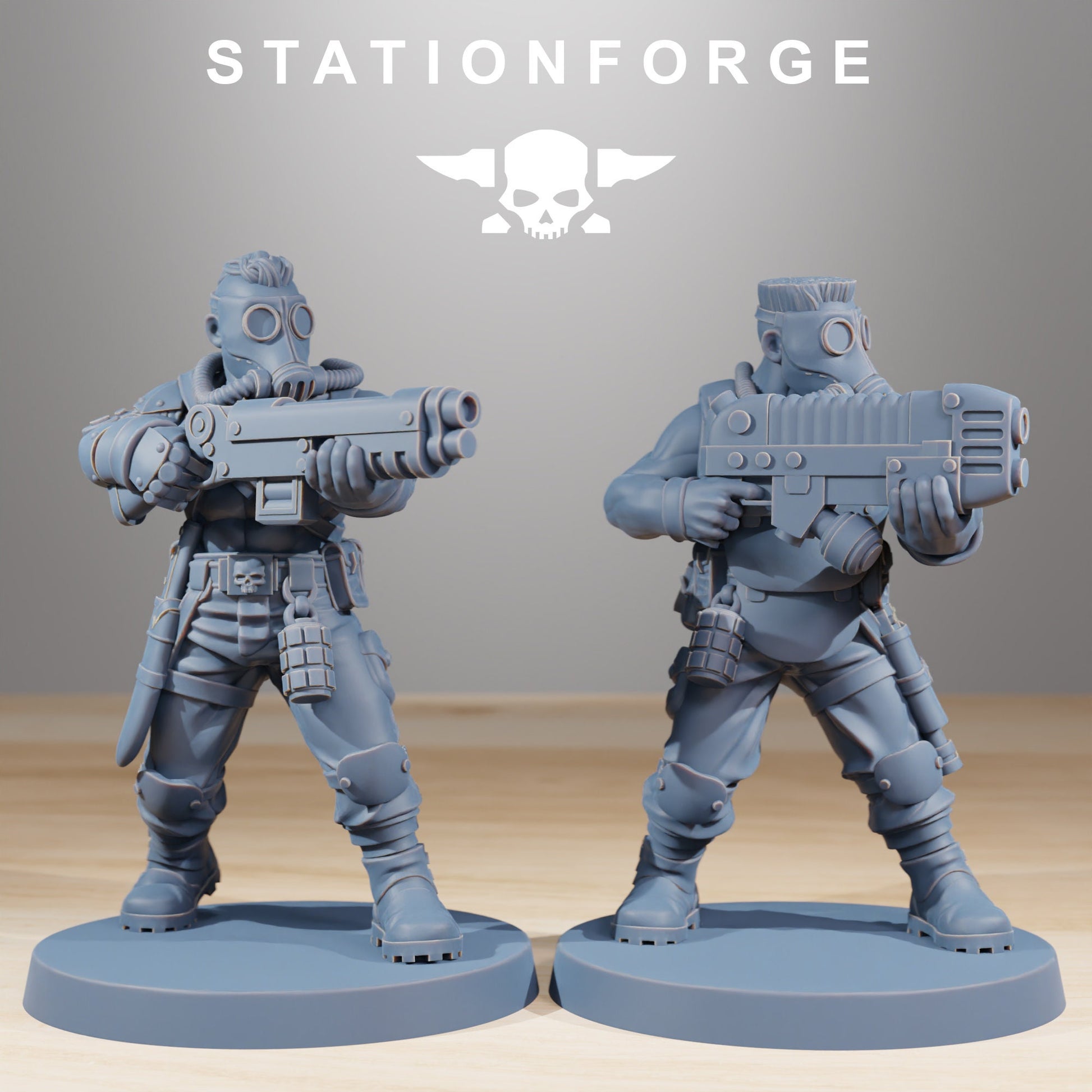 Grimguard Hunters - set of 10 (with Ogre) (sculpted by Stationforge)