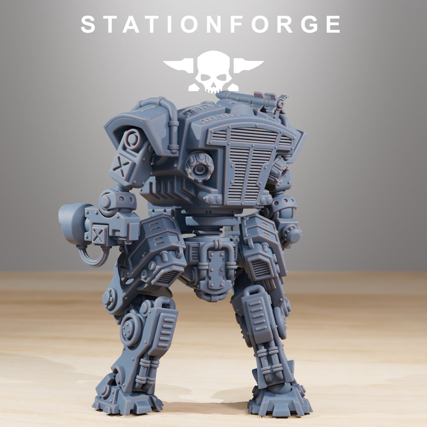 National Guard Warmech (1) & Pilot (sculpted by Stationforge)