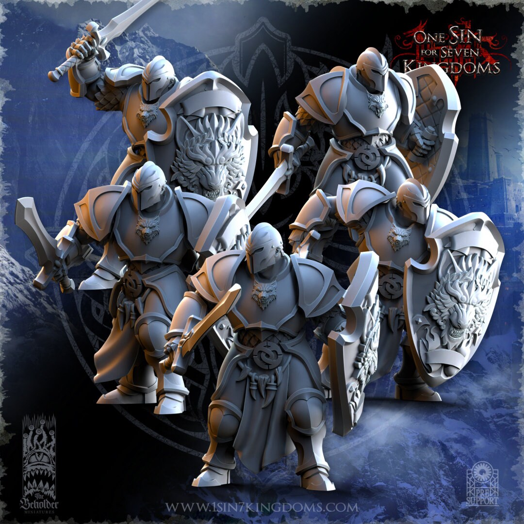 Stormwolves Warriors (sculpted by Beholder Miniatures)