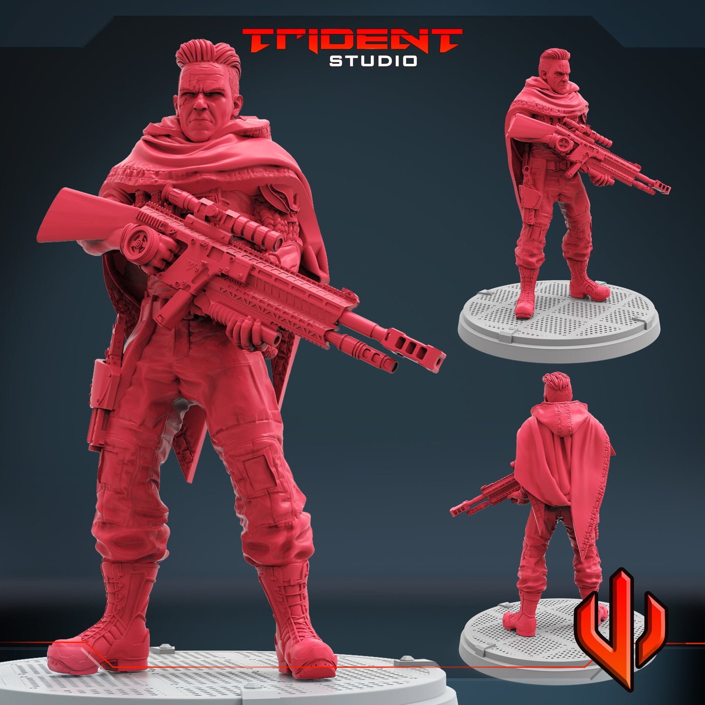 Cable A (Fan art sculpted by Trident Studio) (Crisis Protocol Proxy/Alternative)